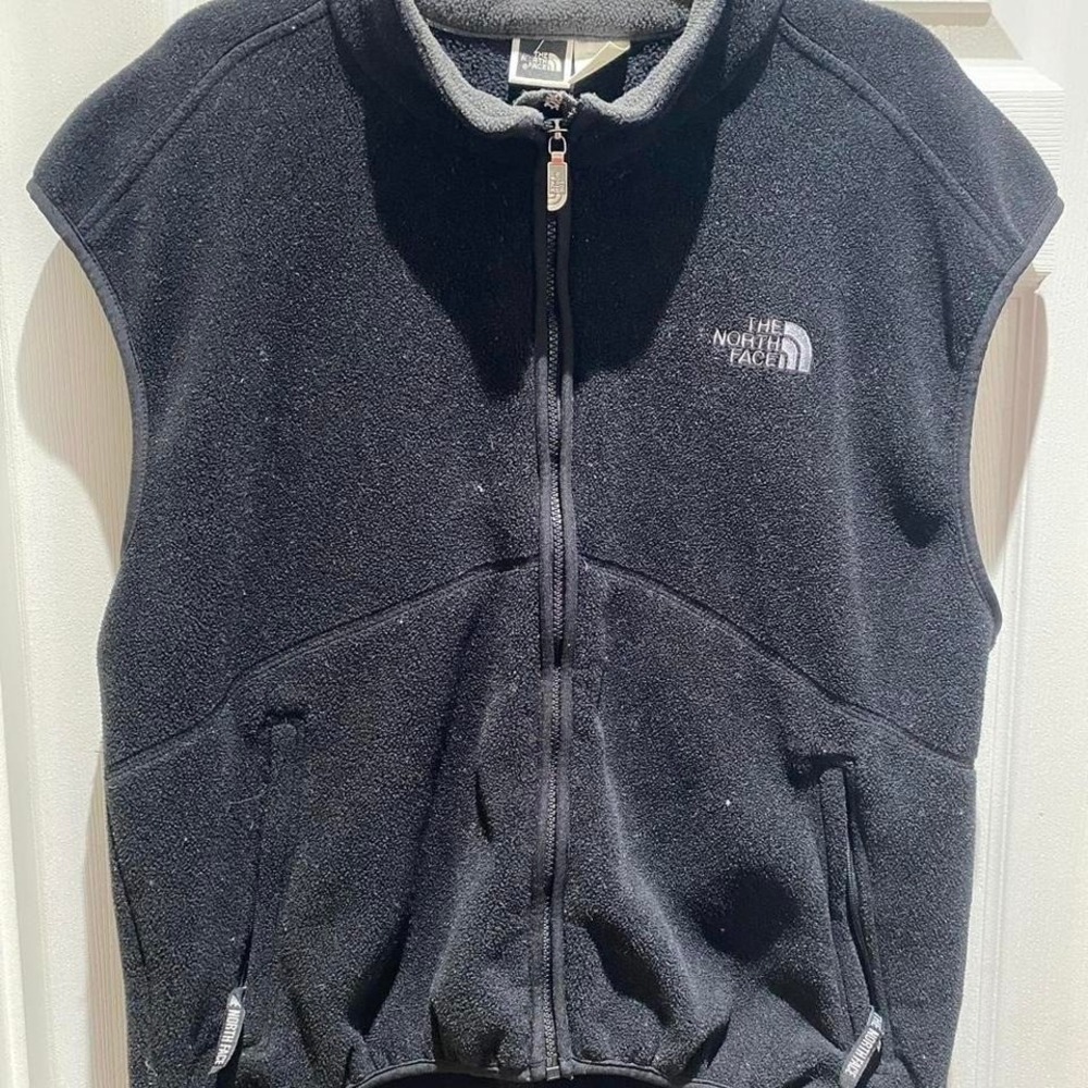 The North Face black fleece vest‎ Size L